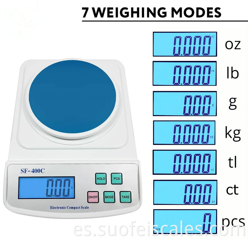 Escala de balanza de alimentos digitales SF-400C Pesaje de pesaje